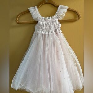 Girls Pink Tulle Star Dress – occassion / Party / Flower Girl – Size 2T